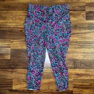 Lululemon Base Pace High-Rise Running Athletic Tight Floral Electric Size 18